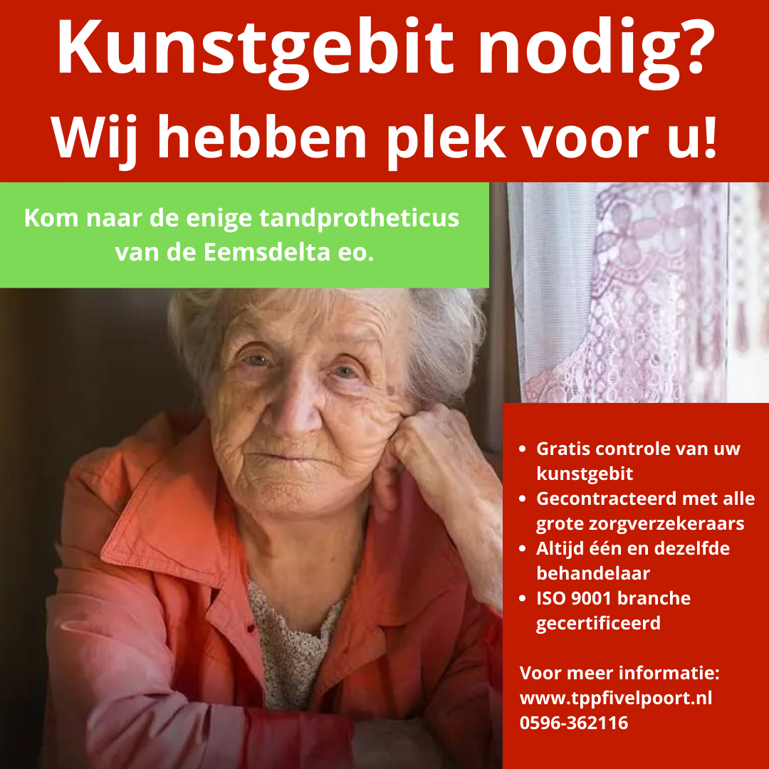 Kunstgebit nodig Wij hebben plek voor u